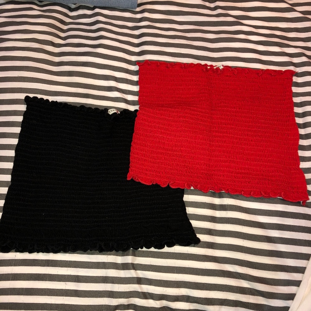 Strapless Crop Tops